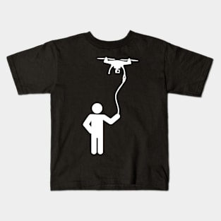 Walking the Drone on a Leash Kids T-Shirt